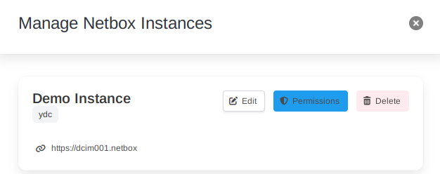Image: Show required permissions.
